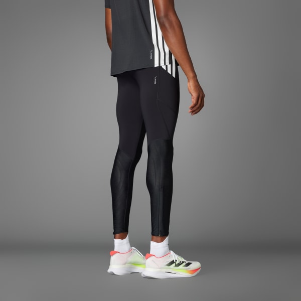 Schwarz Adizero Running Leggings