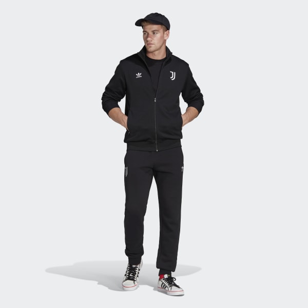 Noir Veste de survêtement Juventus Essentials Trefoil