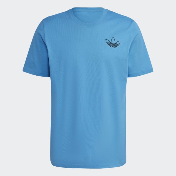 T-Shirt bleu ciel homme Adidas Trefoil pas cher | Espace des Marques