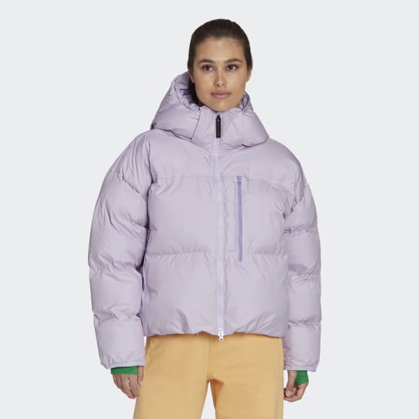 Lila adidas by Stella McCartney Short Padded Winter Jacket