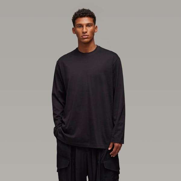ブラック Y-3 GRAPHIC LONG SLEEVE TEE
