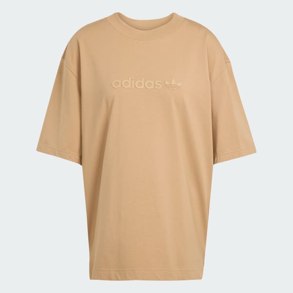 Beige Essentials Linear T-shirt Oversized