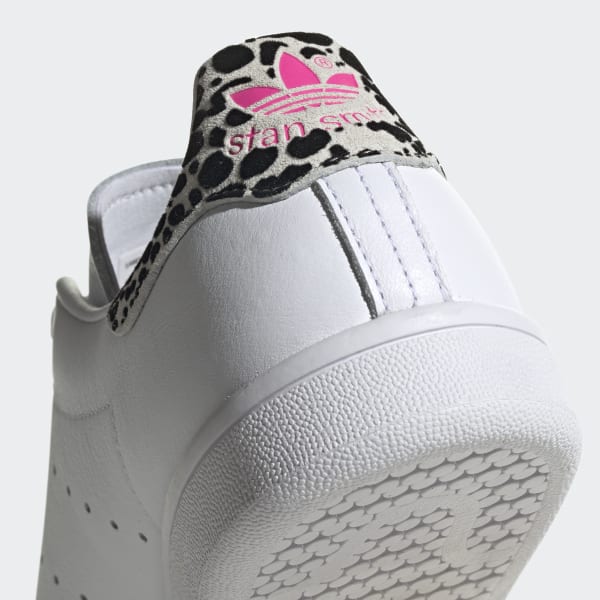 Women's Stan Smith Cloud White \u0026 Black Printed Shoes | adidas US