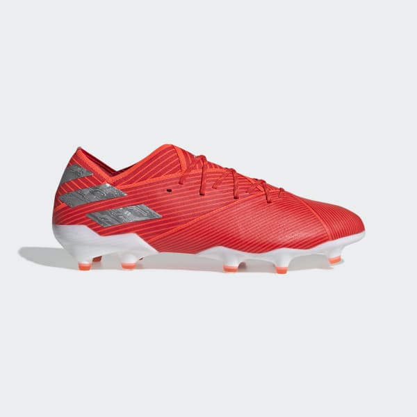 red soccer cleats