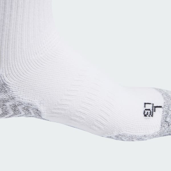 Hvit adidas Football GRIP Knitted Crew Light Performance Sokker