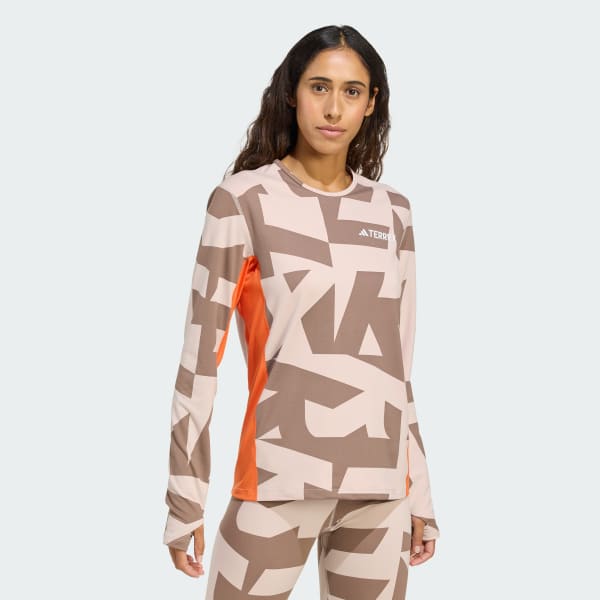 Brun Multi Synthetic Base Layer langærmet