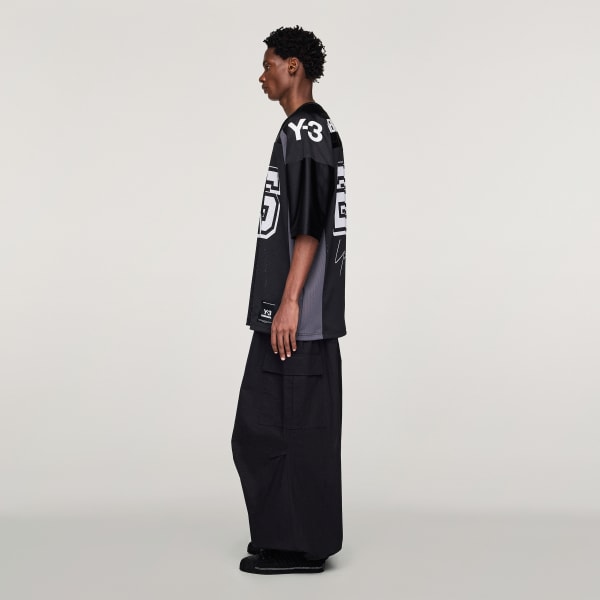 adidas Y-3 NBHD FOOTBALL JERSEY - Black | Free Shipping with