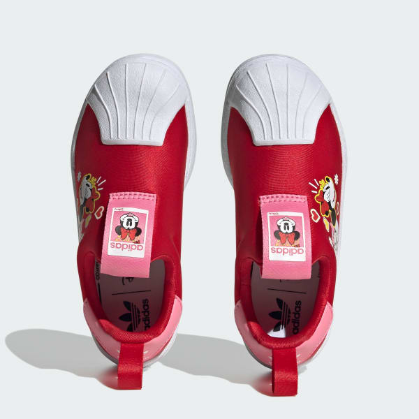 Red adidas Originals x Disney Superstar 360 Shoes Kids