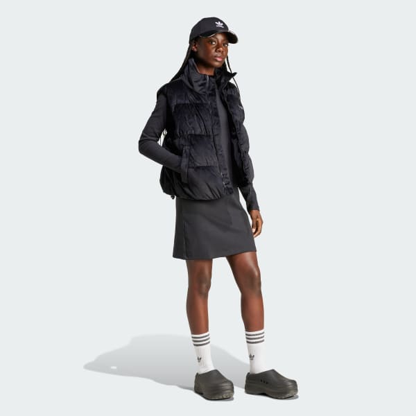adidas Regen Velvet Down Vest - Black | Free Shipping with