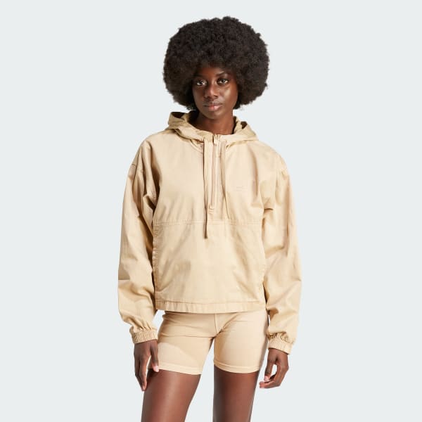 Beige Essentials+ Windbreaker