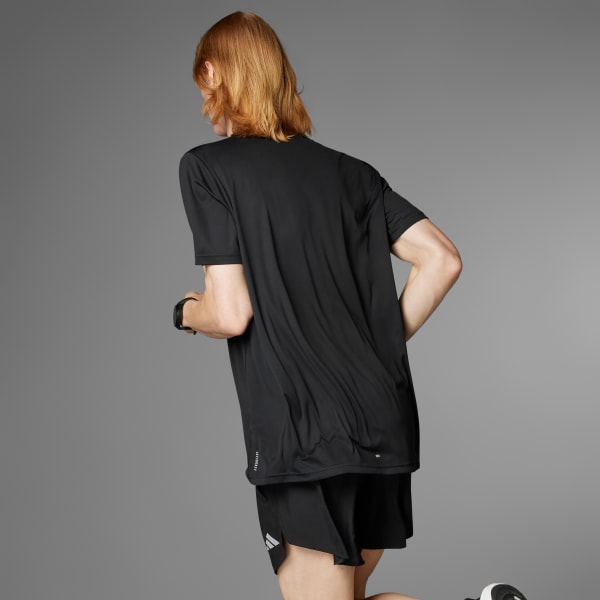 Negro Camiseta Run It