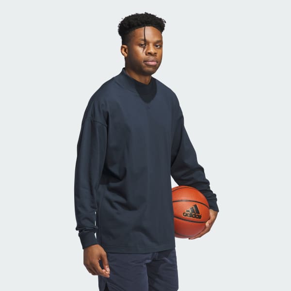 Azul Polera Basketball Manga Larga (Unisex)