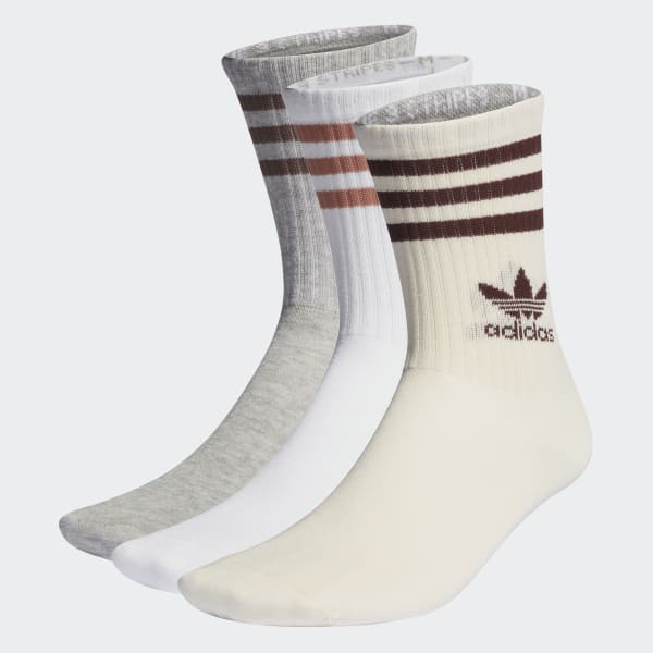 adidas Mid Cut Crew Socken, 3 Paar - Weiß | adidas Deutschland