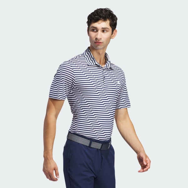 Blue Ultimate365 Mesh Print Polo
