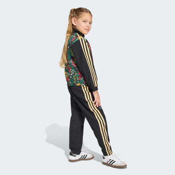 Siyah adidas Originals x Liberty London DOKUMA EŞOFMAN TAKIMI