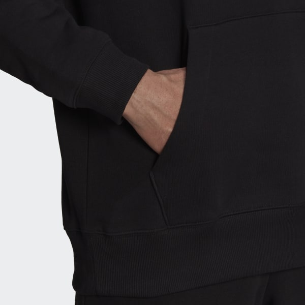 cierna Mikina s kapucňou Essentials FeelVivid Cotton Fleece Drop Shoulder