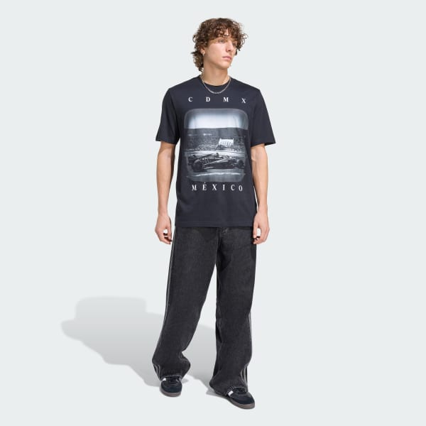 Negro Playera estampada México Mercedes AMG Petronas F1 Team