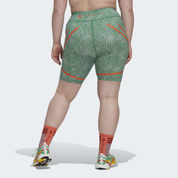 Green adidas by Stella McCartney TruePurpose Printed Cycling Tights - Plus Size QY850