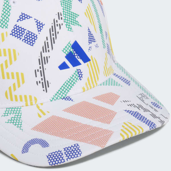 White Graphic Cap