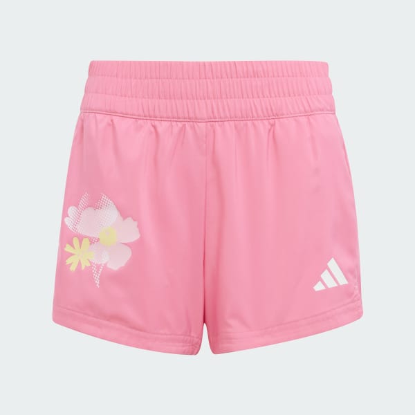 Rosado Shorts Train Essentials Estampado Floral Niños
