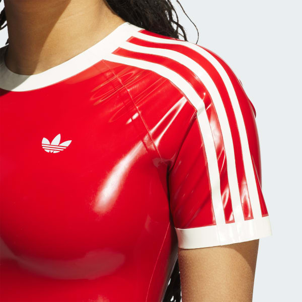 3-Stripes Latex Bodysuit