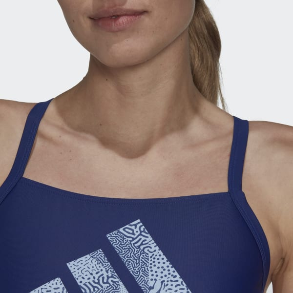 Blauw Big Logo Badpak