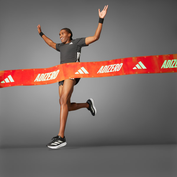 Black Adizero Running Split Shorts