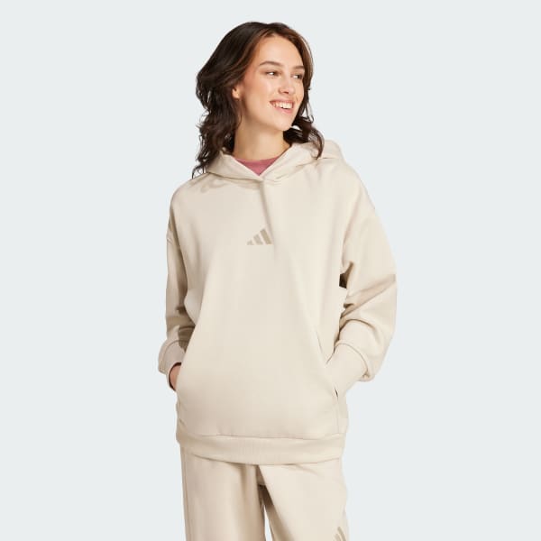Adidas ALL SZN Fleece Loose Hoodie Women Alumina XL