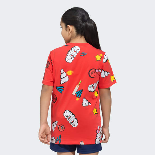 Red CRI AOP TEE