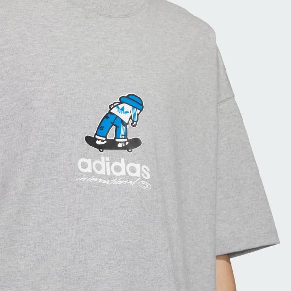 adidas City Skate Short Sleeve Tee - Grey | adidas Vietnam