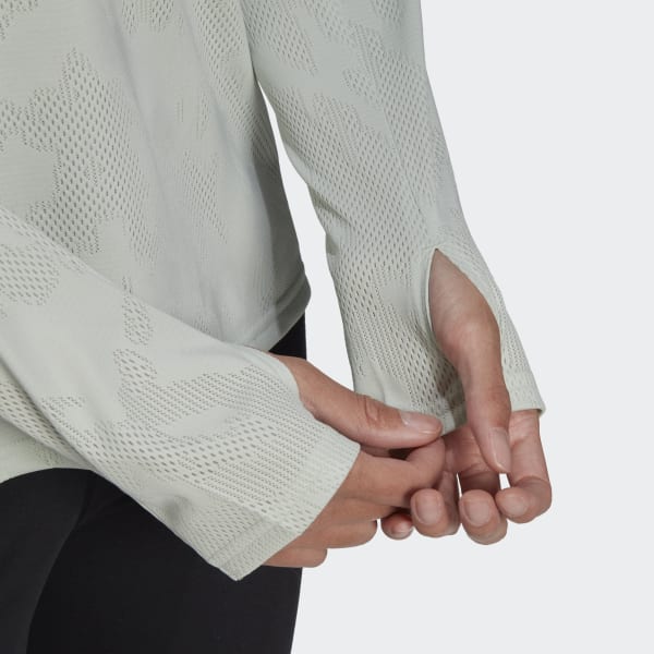 Green Made To Be Remade Running Long-Sleeve Top