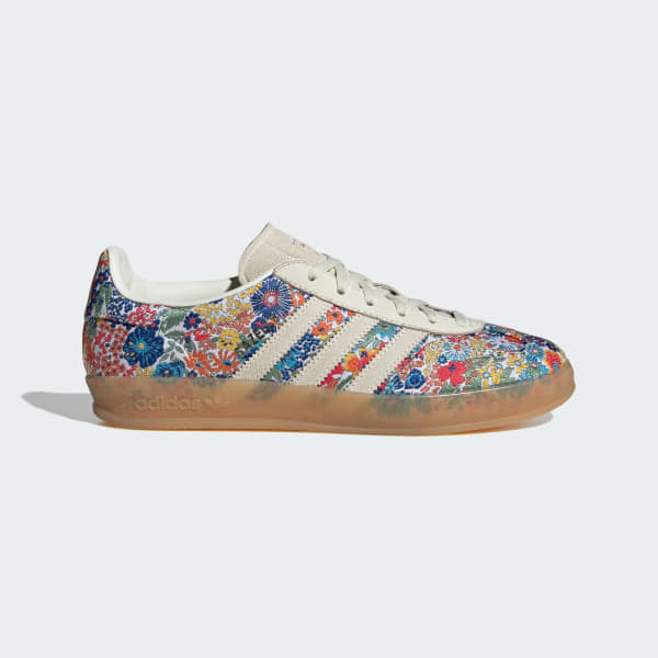 Vit Gazelle Indoor x Liberty London Skor