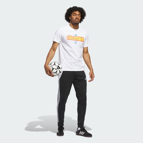 adidas World Cup 26 Colombia Home Graphic Tee - White | Free