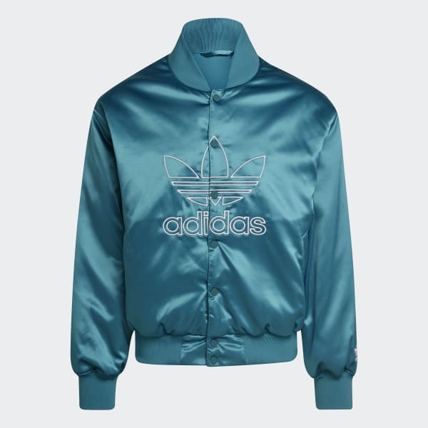 adidas Chamarra Bombér Adicolor Classics Satén Turquesa adidas