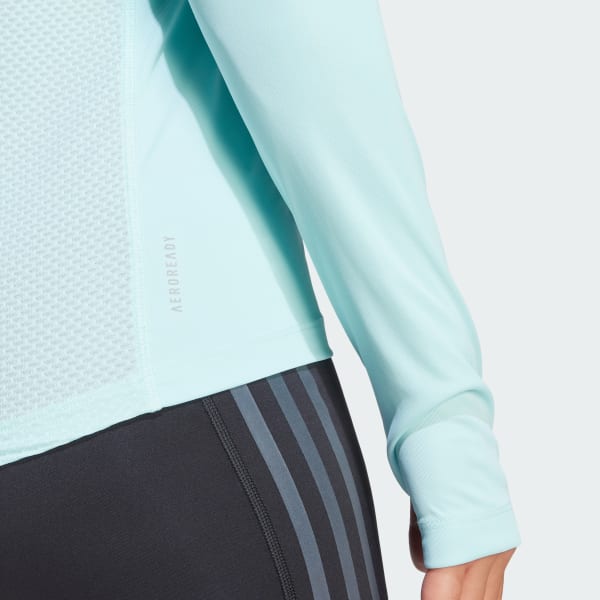 adidas Own the Run Long Running | Sleeve adidas US Turquoise Tee | Women\'s 