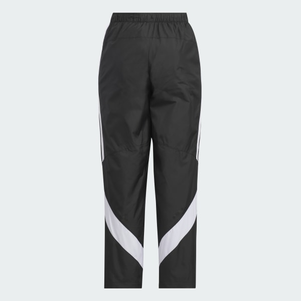 ブラック マストハブ カラーブロック 起毛 トリコット ウーブン 9/10丈 トラックパンツ キッズ