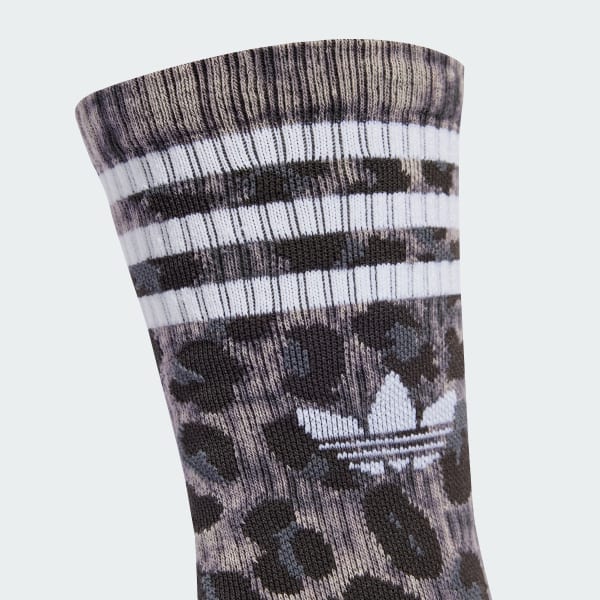 Gris Chaussettes Leopard mi-mollet (2 paires)