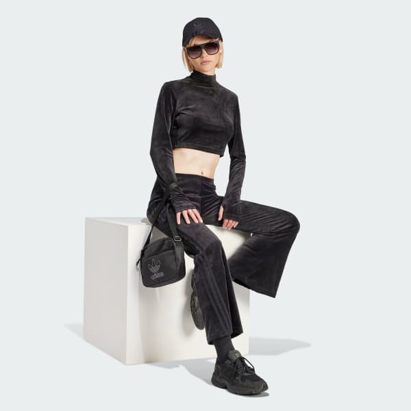 cerná Top Velvet Crop