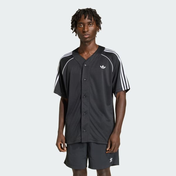 Black Adicolor Baseball Jersey