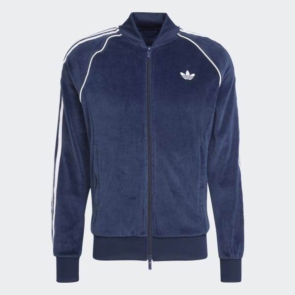 限定展開adidas SST Adicolor Velour Track Top adidas SST Adicolor Velour Track Top - Grey | Free Shipping with