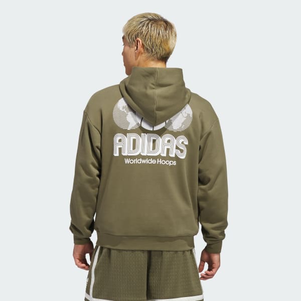 Green World Wide Hoops Hoodie