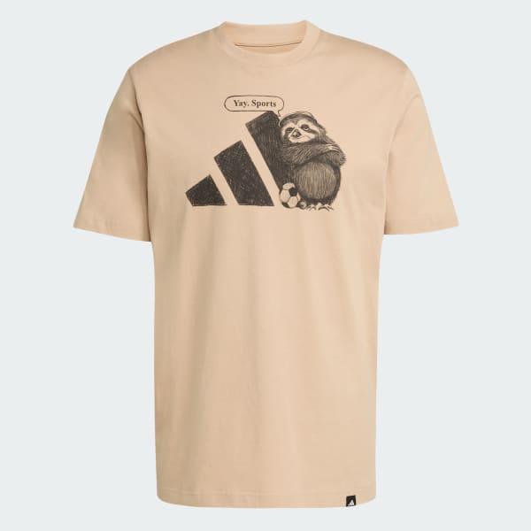 Brown Yay Sports Graphic Tee