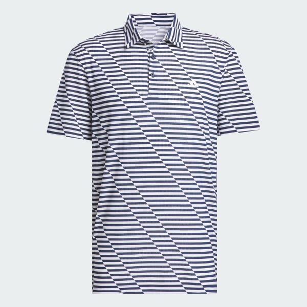 Blue Ultimate365 Mesh Print Polo