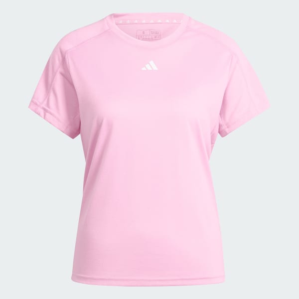 Pink AEROREADY Train Essentials Minimal Branding Crewneck Tee