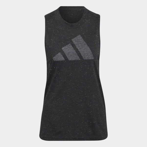 Black adidas Sportswear Future Icons Winners 3.0 Tank Top SU661