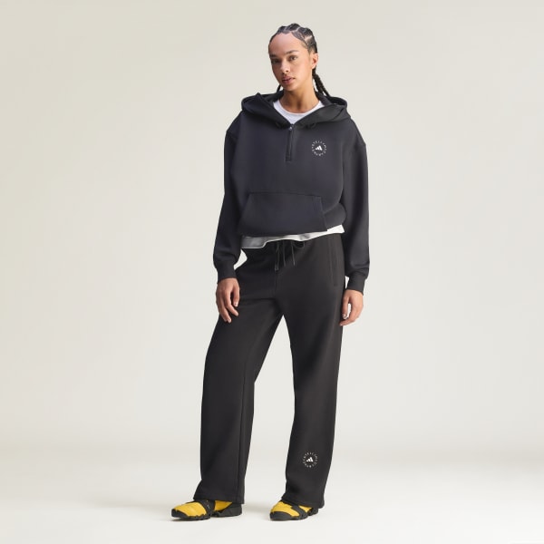 Black adidas by Stella McCartney 하프집 후디