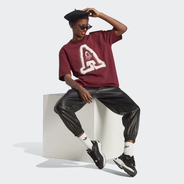 Burgundy Large A Graphic Tee