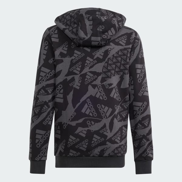 Gris Buzo con Capucha Essentials Allover Print Niños