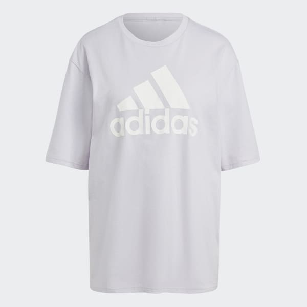adidas Essentials Big Logo Boyfriend Tee Beige adidas Thailand