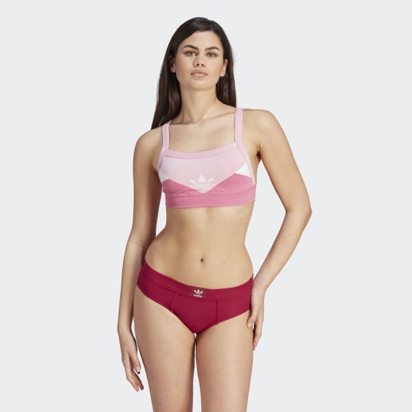 adidas Modern Flex Strappy Bralette Underwear - Pink, Women's Lifestyle